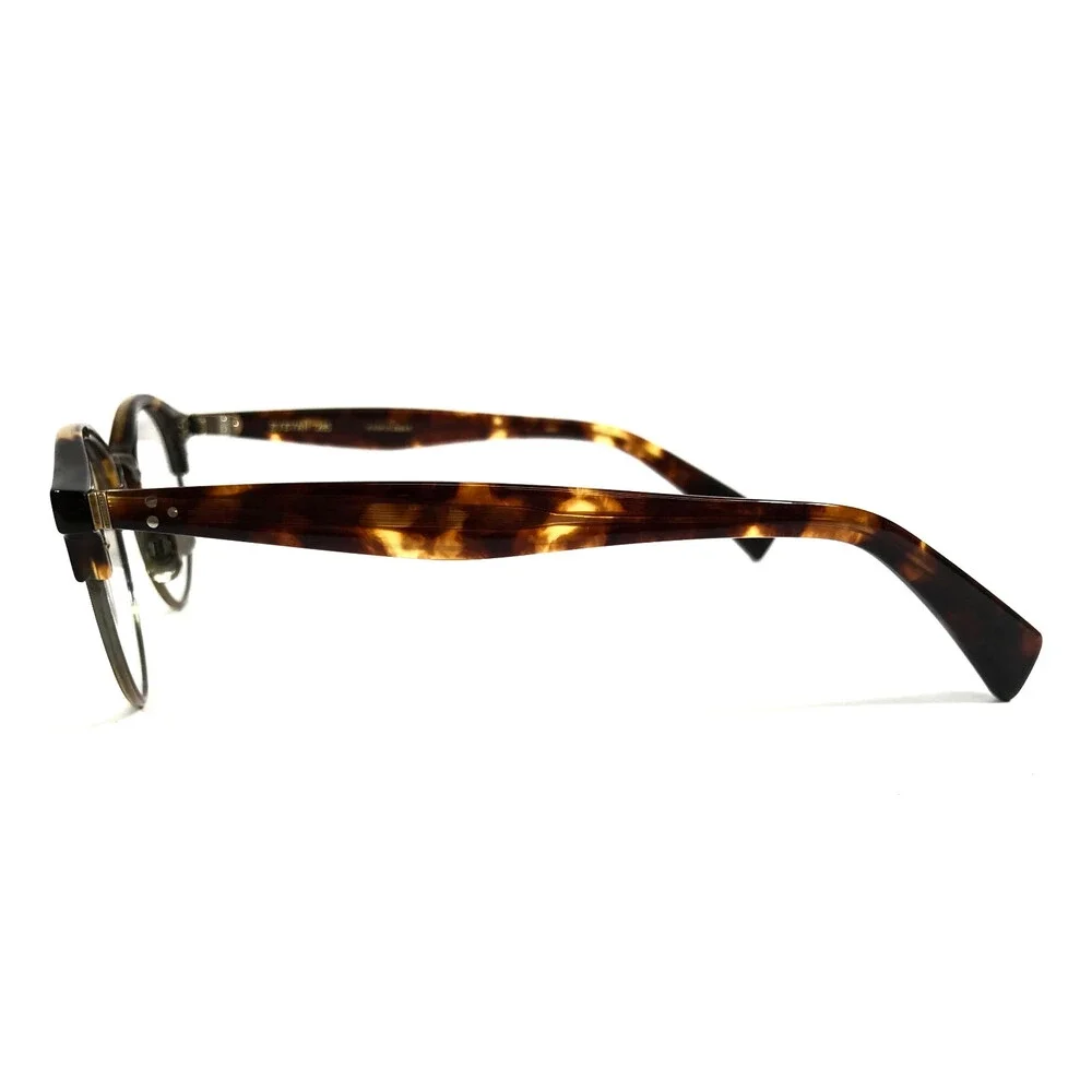 Eyevan Eyeglasses Frames 643 c.301901 Tortoise Gold Square Full Rim 47-23-147
